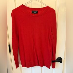 Banana Republic Women's Vibrant Red Crew Neck Sweater